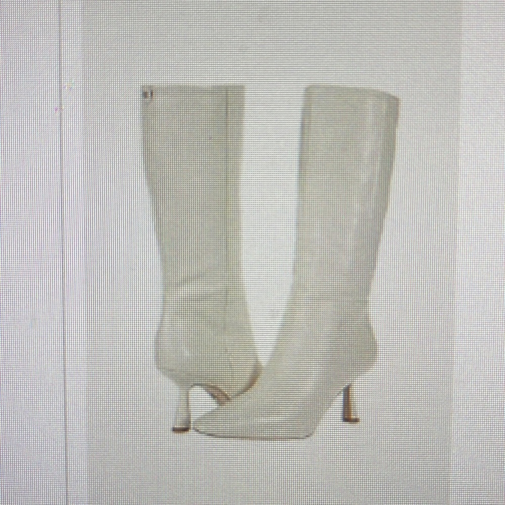 Modern Ivory Sam Edelman heeled boots - worn once!! Perfect condition